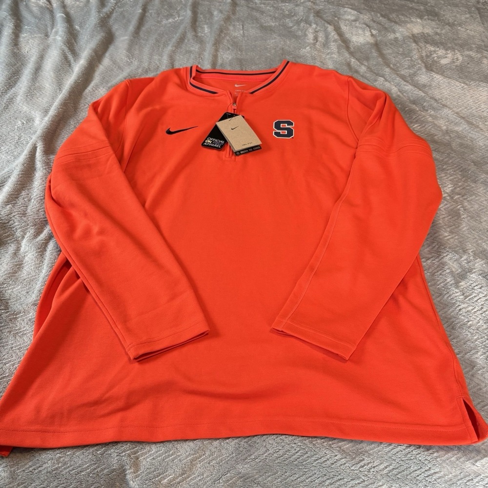 NWT Nike Dri-Fit Syracuse Orange 1/4 Zip Mens XL